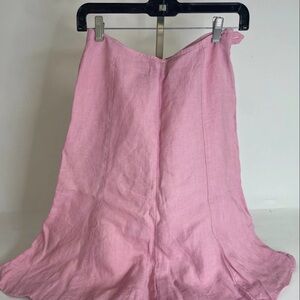 Willi Smith Light Pink Linen Skirt size 2